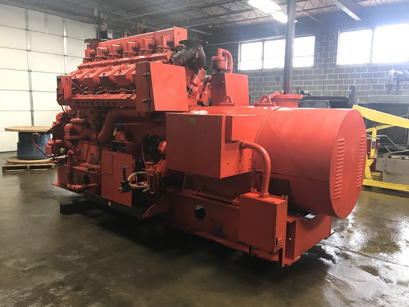 Used Waukesha L7042GU Natural Gas Generator, 21,630 Hrs