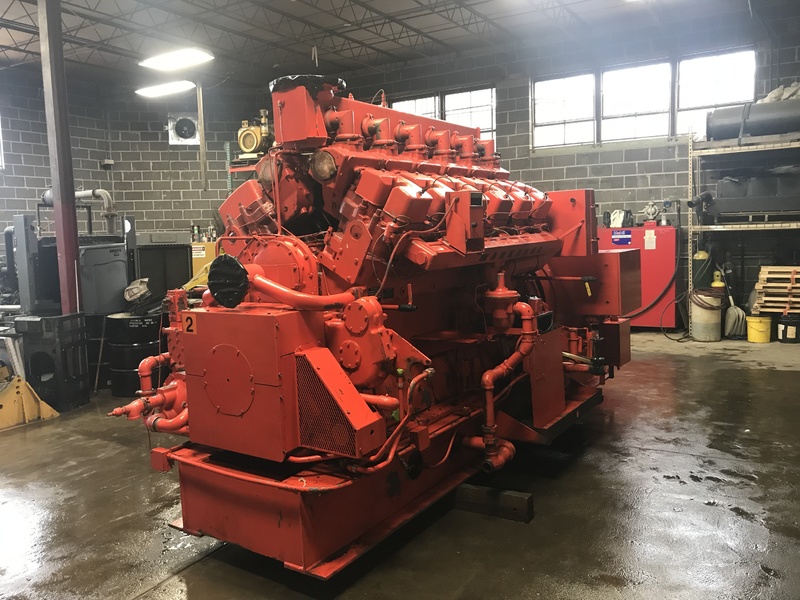 Used Waukesha L7042GU Natural Gas Generator, 21,630 Hrs