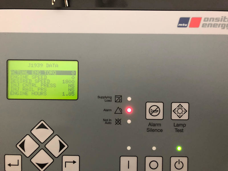 New MTU DS200 Diesel Generator, 1.8 test Hrs, EPA Tier 3