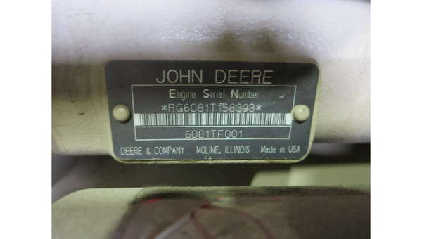 Used John Deere 6081TF001E Diesel Generator