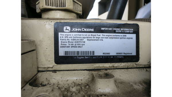 Used Kohler 60REOZJB Portable Diesel Generator, 4512 Hrs