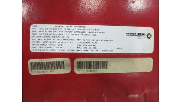 Used Baldor IDLC500-D Diesel Generator, 521 hrs