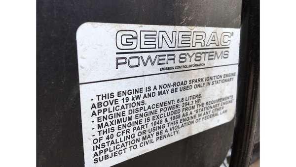 Used Generac QT150 Natural Gas Generator, 66 hrs