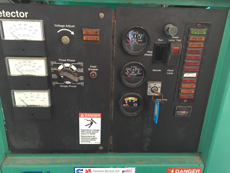 Used Cummins GTA14G2 Natural Gas Generator, 115 Hrs