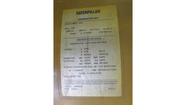 Used Caterpillar 3516B Diesel Generator QTY 5