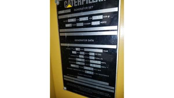 Used Caterpillar 3512 Diesel Generator, 573 Hrs