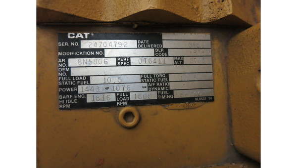 Used Caterpillar 3512 Diesel Generator, 573 Hrs
