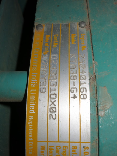 Used Cummins DFJD Diesel Generator, 144 Hrs