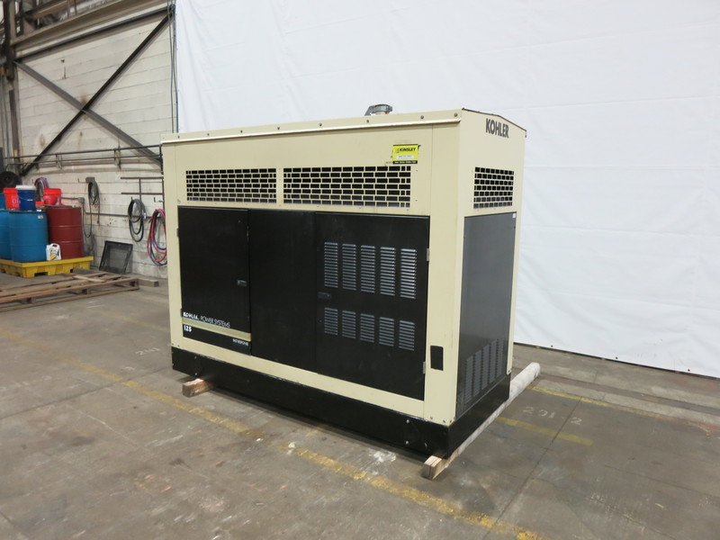 Used Kohler 125RZG Natural Gas Generator, 820 Hrs