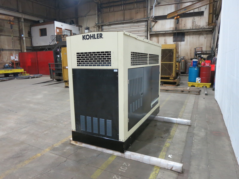 Used Kohler 125RZG Natural Gas Generator, 820 Hrs
