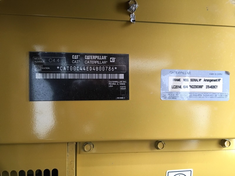 Used Caterpillar D80-6 Diesel Generator, 117 Hrs, EPA Tier 3