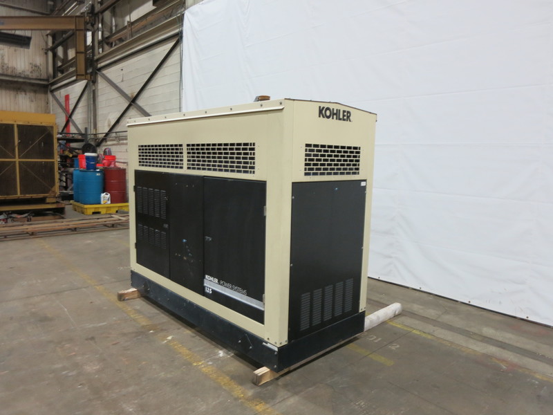 Used Kohler 125RZG Natural Gas Generator, 86 Hrs