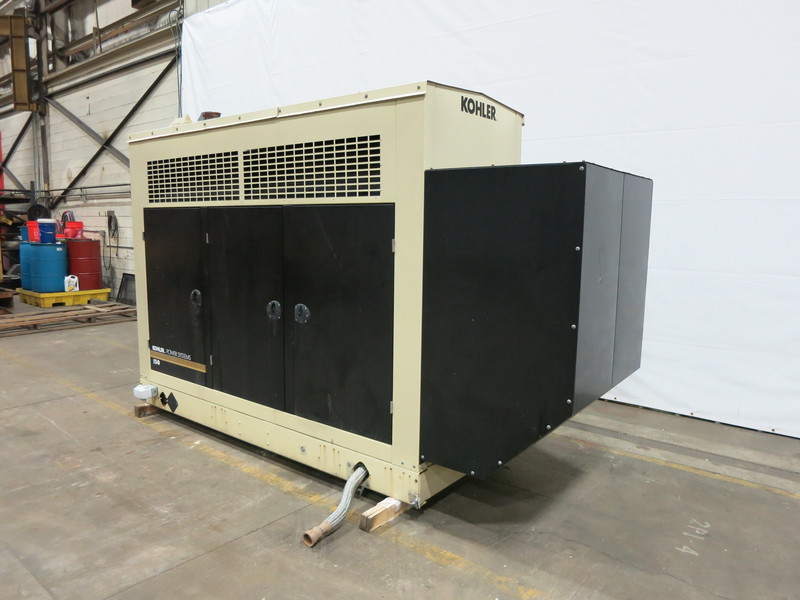 Used Kohler 150RZGB Natural Gas Generator, 218 Hrs