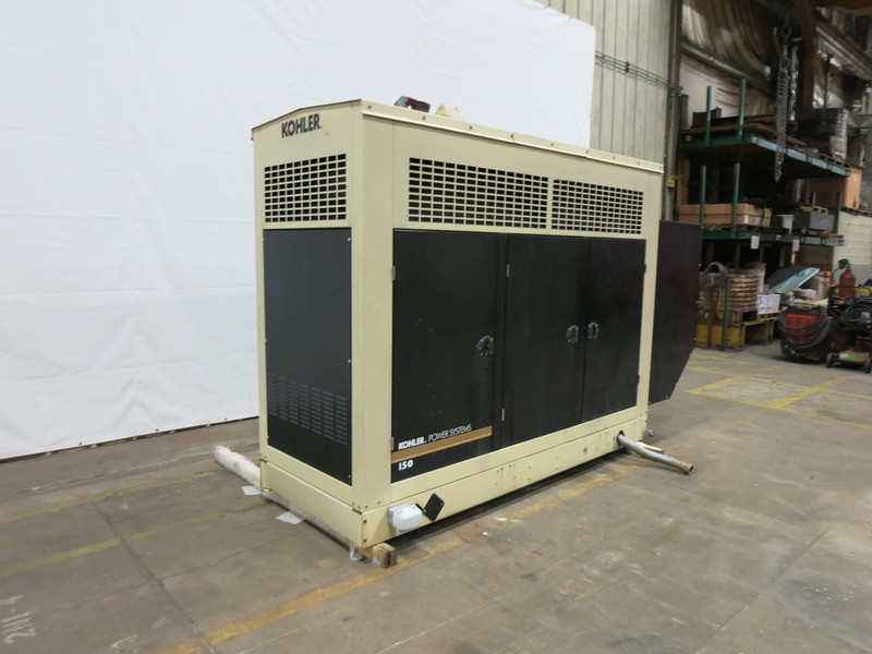 Used Kohler 150RZGB Natural Gas Generator, 218 Hrs
