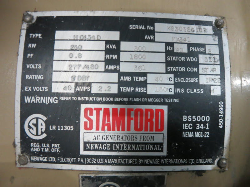 Used Cummins GTA855B Natural Gas Generator