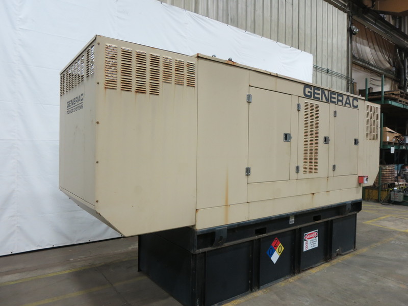 Used Generac John Deere 6090HF484 Diesel Generator, 212 Hrs