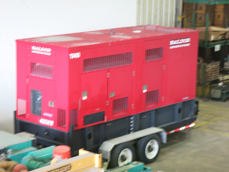 Used Baldor TS400T Rental Grade Diesel Generator, 1015 Hrs, EPA Tier 3