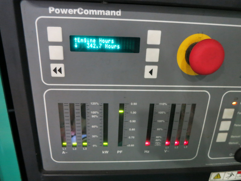 Used Cummins 275DFBF Diesel Generator, 344 Hrs