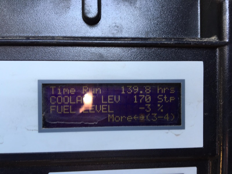 Used Generac SD0100 Diesel Generator, 139 Hrs