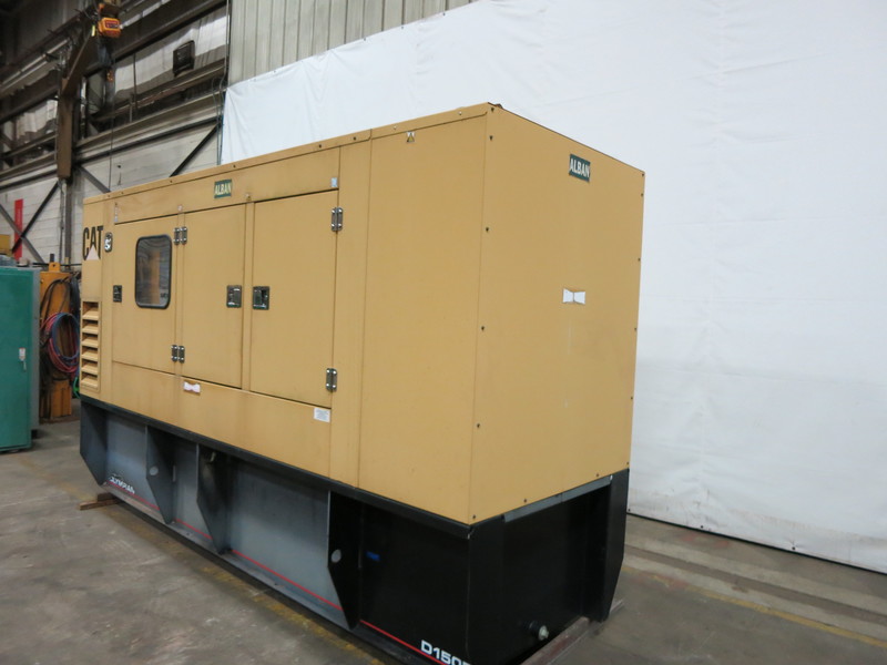 Used Caterpillar D150P1 Diesel Generator, 183 Hrs
