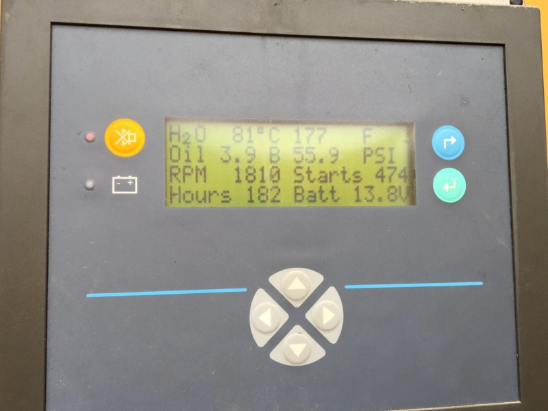 Used Caterpillar D150P1 Diesel Generator, 183 Hrs