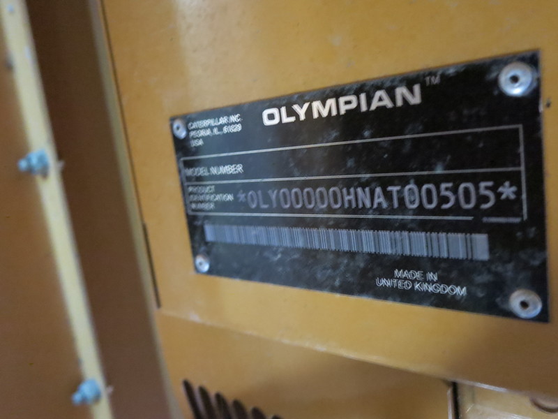 Used Caterpillar D150P1 Diesel Generator, 183 Hrs