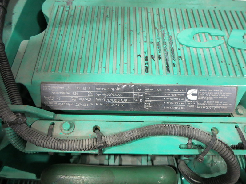 Used Cummins DFEG Diesel Generator, 307 Hrs, EPA Tier 2