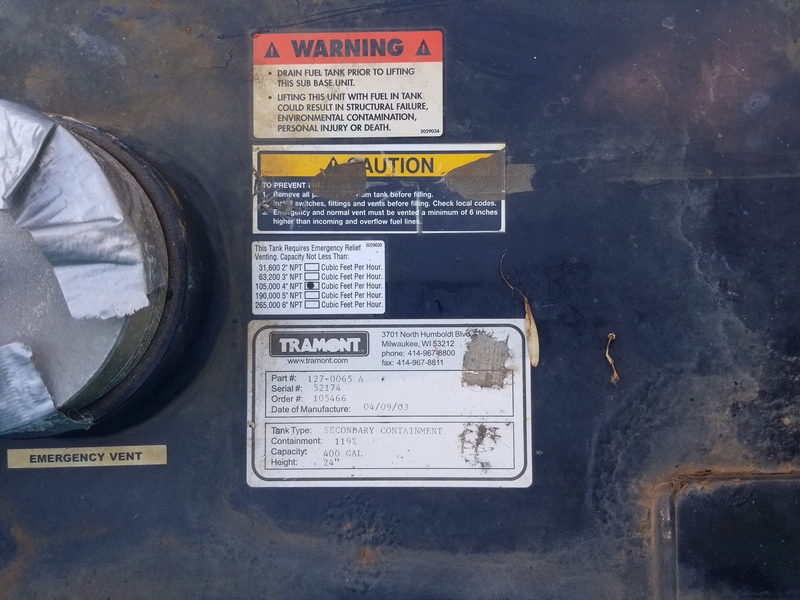 Used Cummins DFAC Diesel Generator, 500 Hrs