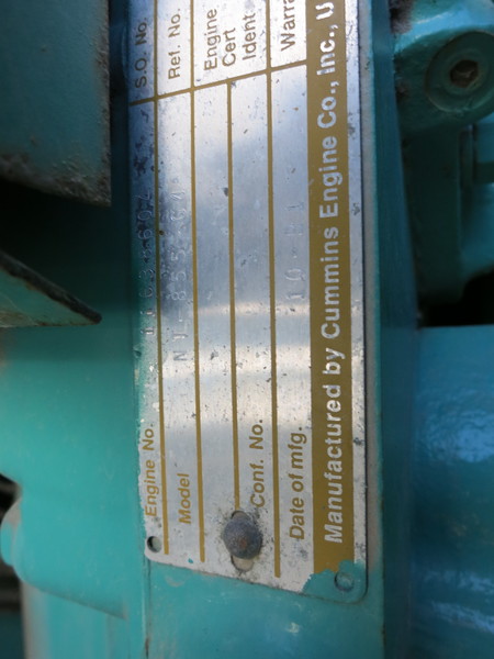 Used Cummins 200DFBC Diesel Generator, 566 Hrs