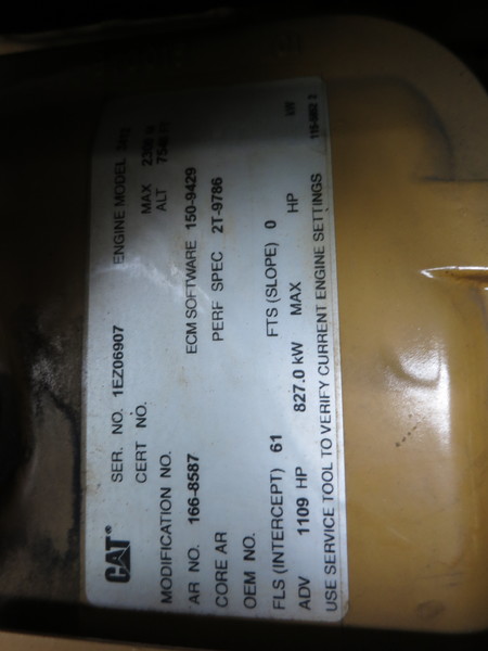 Used Caterpillar 3412 Diesel Generator, 394 Hrs