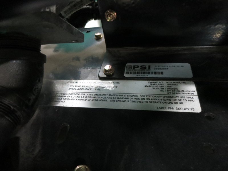 Used Cummins 150GFPA Natural Gas Generator, 230 Hrs