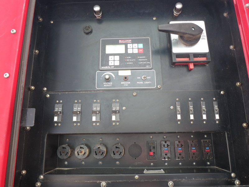 Used Baldor TS130T Rental Grade Diesel Generator, 1128 Hrs, EPA Tier 3