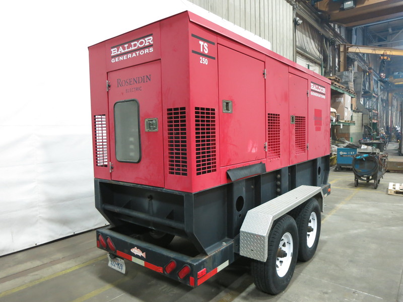 Used Baldor TS250T Rental Grade Diesel Generator, 2490 Hrs