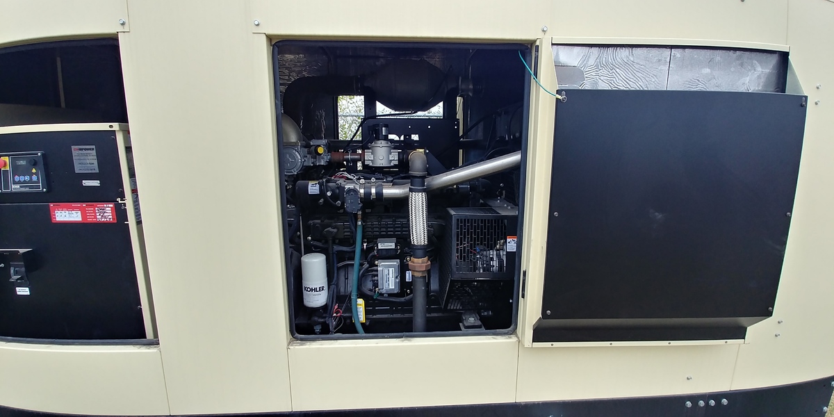 Used Kohler 200REXZB Natural Gas Generator, Low Hrs