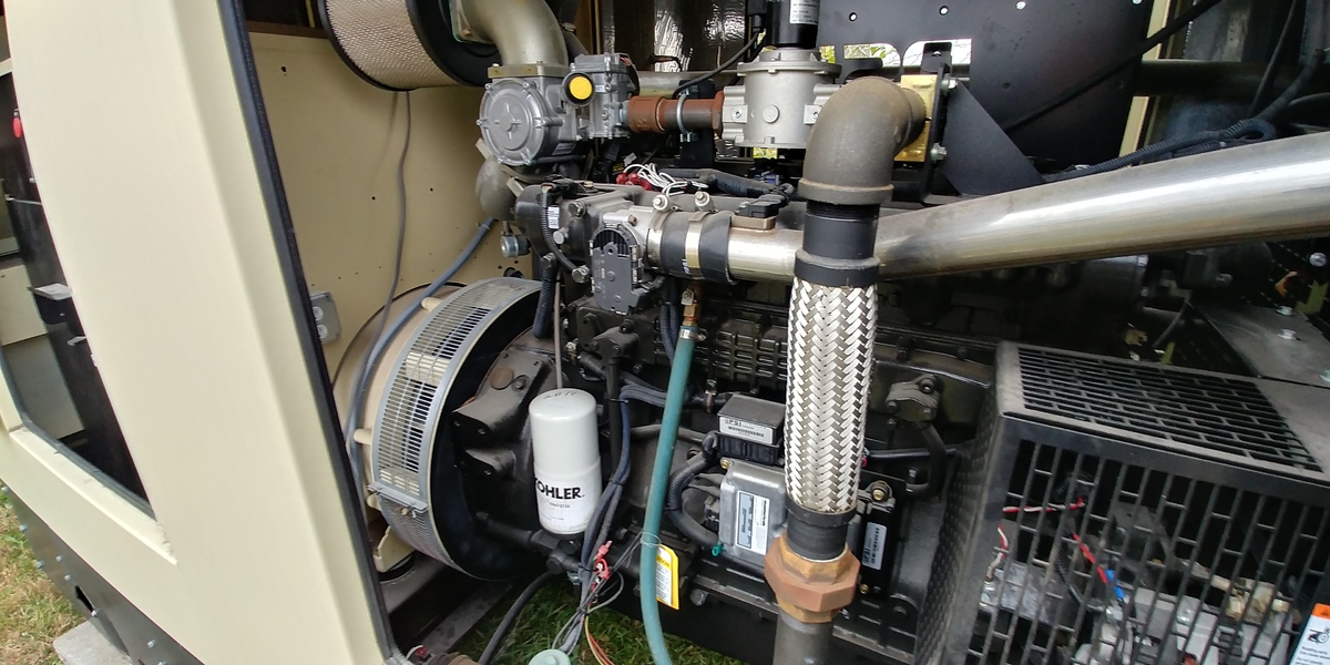 Used Kohler 200REXZB Natural Gas Generator, Low Hrs