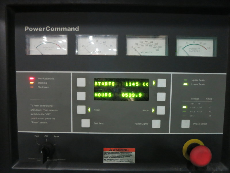 Used Cummins DFAC Diesel Generator, 535 Hrs