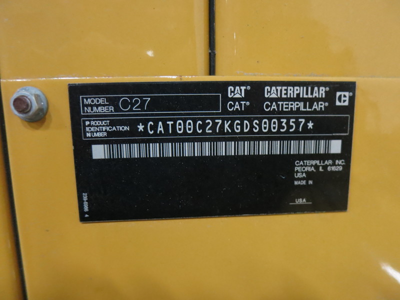 Used Caterpillar C27 Diesel Generator 361 Hrs EPA Tier 2