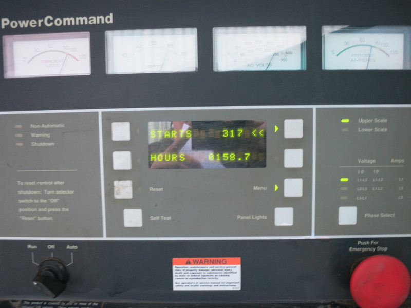 Used Cummins DFAC Diesel Generator, 159 Hrs
