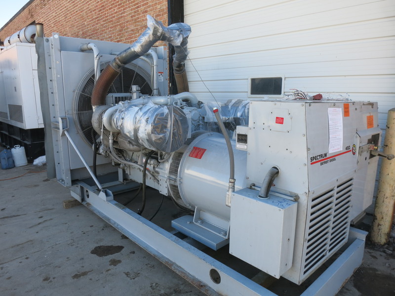 Used Detroit Diesel Spectrum 450DS60 Diesel Generator, 1017 Hrs