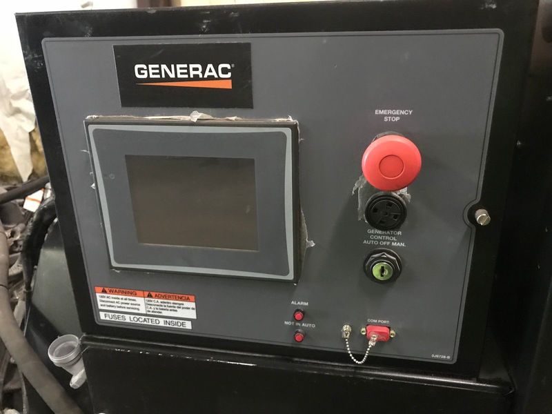 Used Generac MG0150 Natural Gas Generator, 12 Hrs