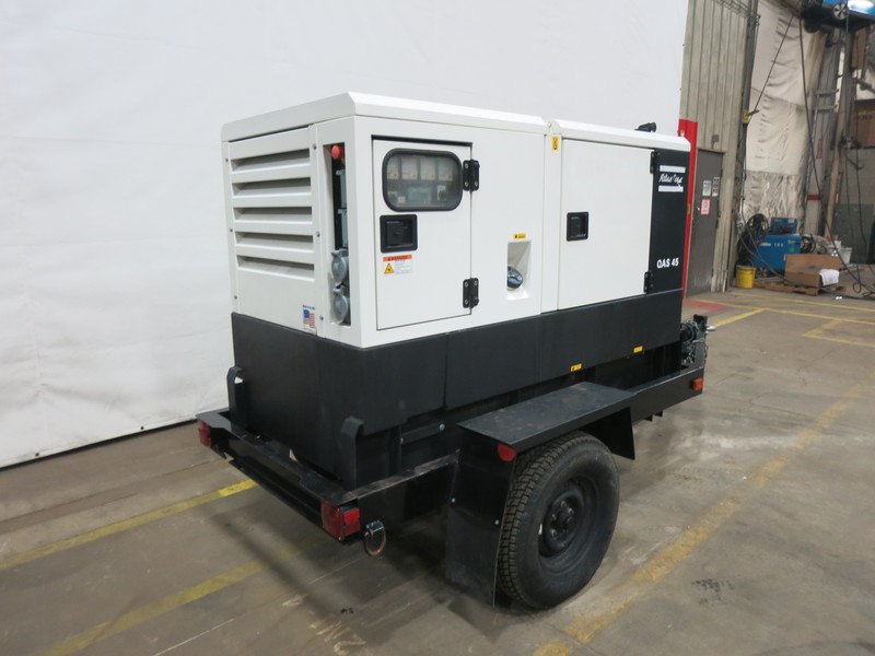 Used Atlas Copco QAS 45 Rental Grade Diesel Generator, 3822 Hrs
