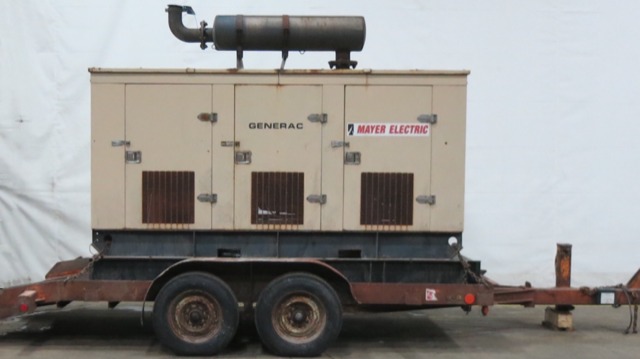 Used Generac SD0150 Portable / Trailered Diesel Generator, 998 Hrs