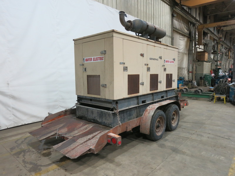 Used Generac SD0150 Portable / Trailered Diesel Generator, 998 Hrs