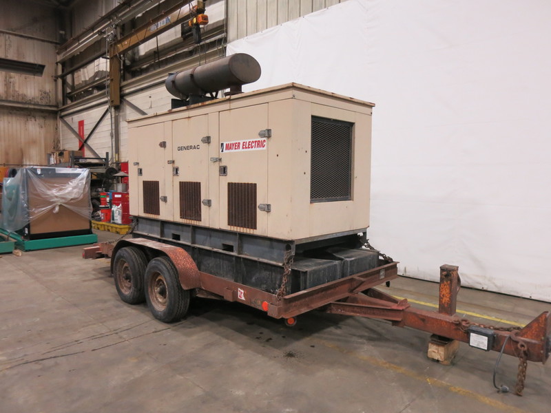 Used Generac SD0150 Portable / Trailered Diesel Generator, 998 Hrs