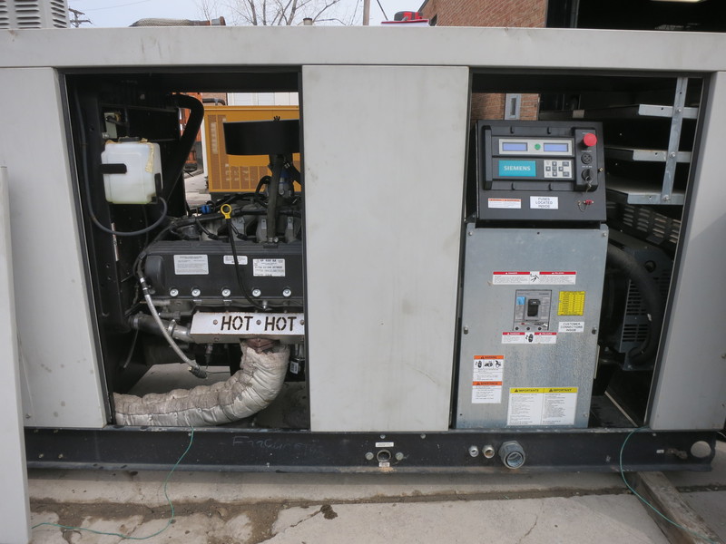 Used Generac ST130 LP / Natural Gas Generator, 219 hrs