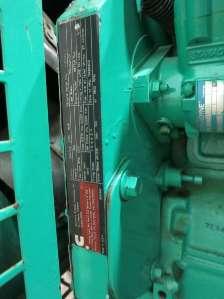 Used Cummins DGDA Diesel Generator, 1719 Hrs