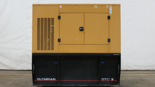 Used Caterpillar D75-P3 Diesel Generator, 242 Hrs