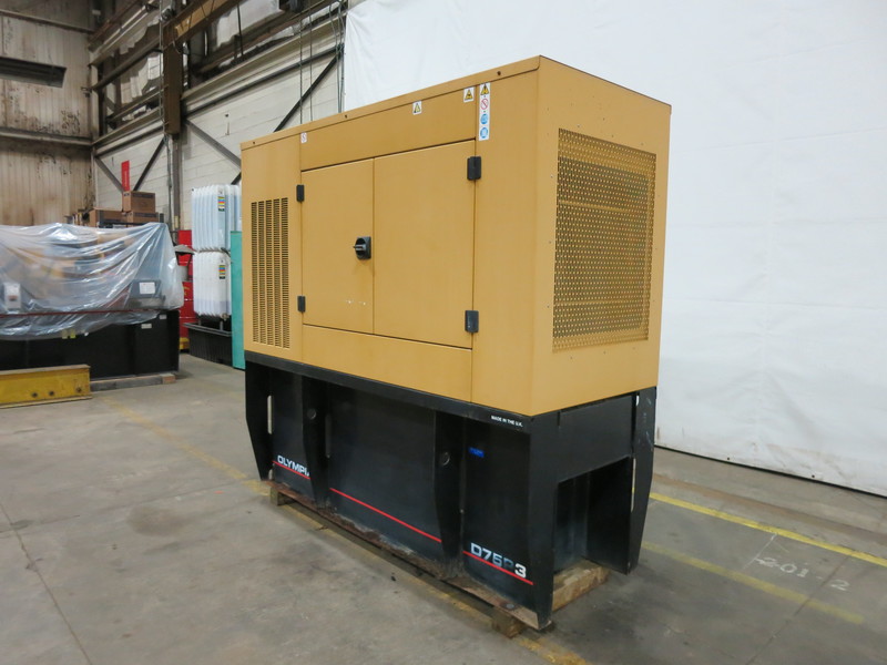 Used Caterpillar D75-P3 Diesel Generator, 242 Hrs