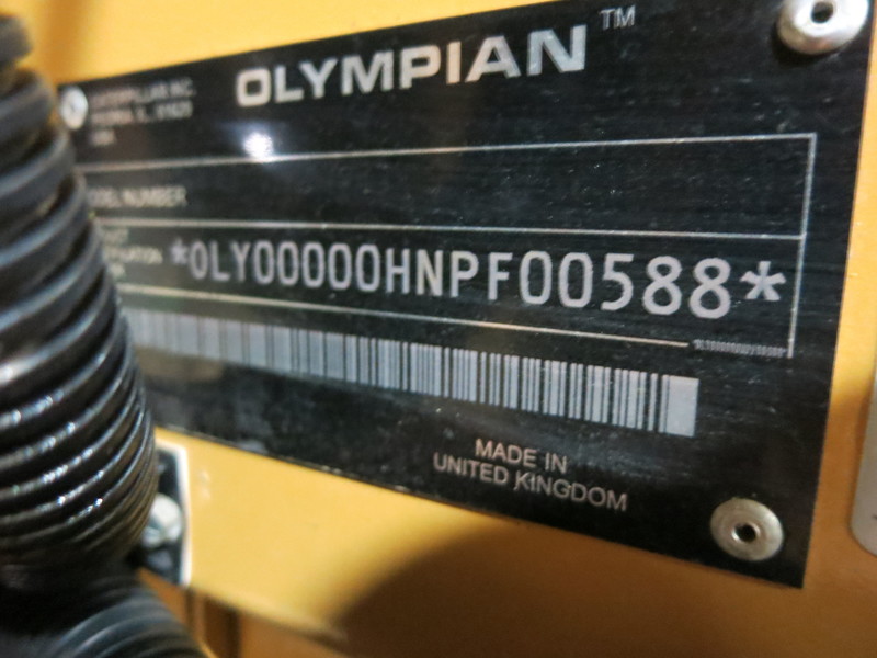 Used Caterpillar D75-P3 Diesel Generator, 242 Hrs