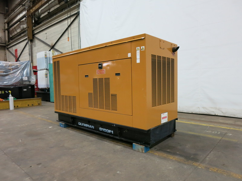 Used Caterpillar / Olympian G100F1 Natural Gas Generator, 227 Hrs